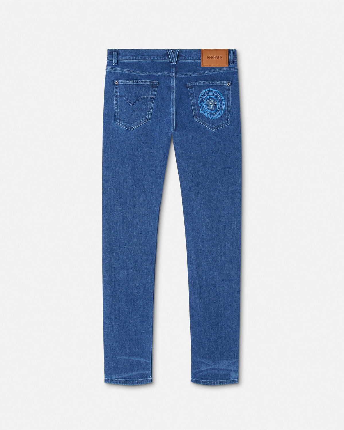 Embroidered Slim Fit Jeans - 3