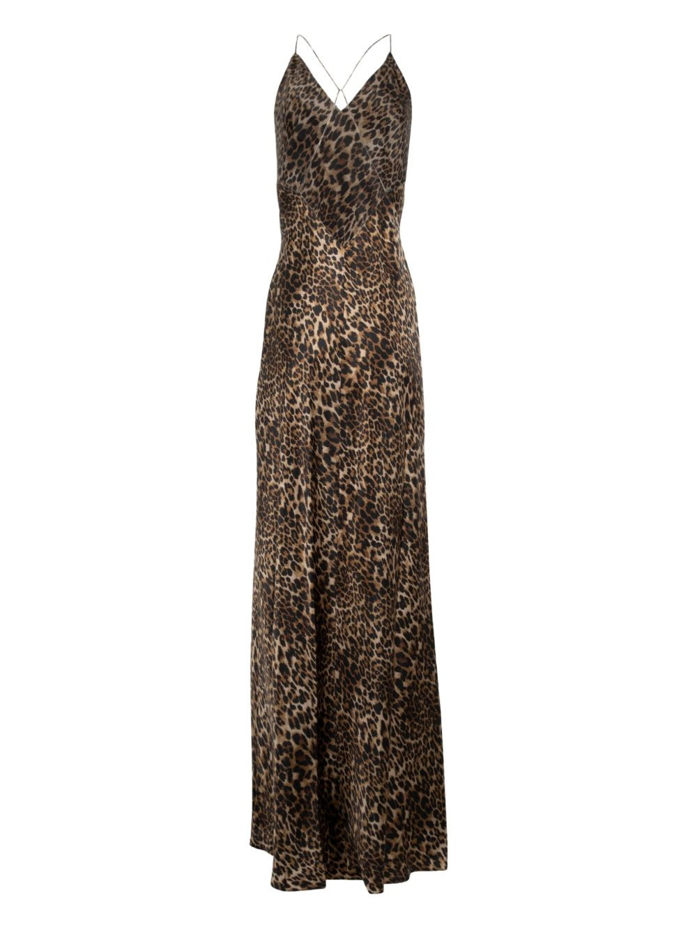Ira leopard-print slip maxi dress - 2