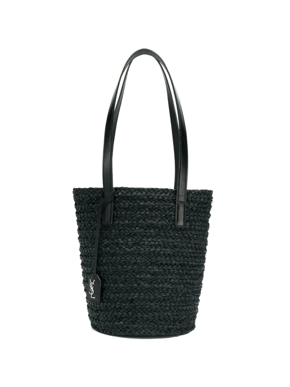 small Panier raffia tote bag - 1