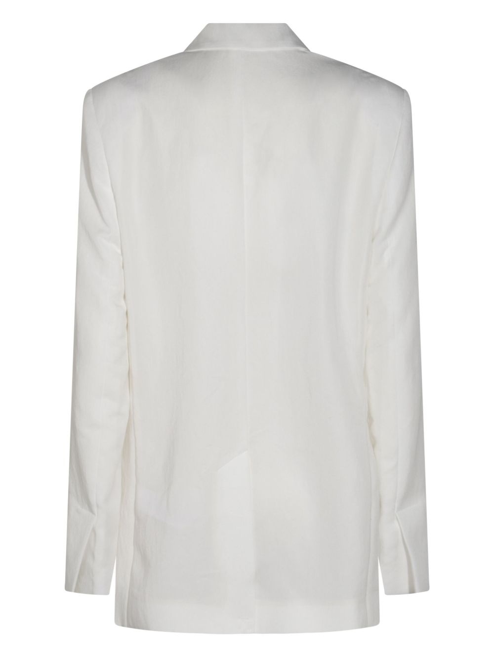 logo-lettering single-breasted blazer - 2