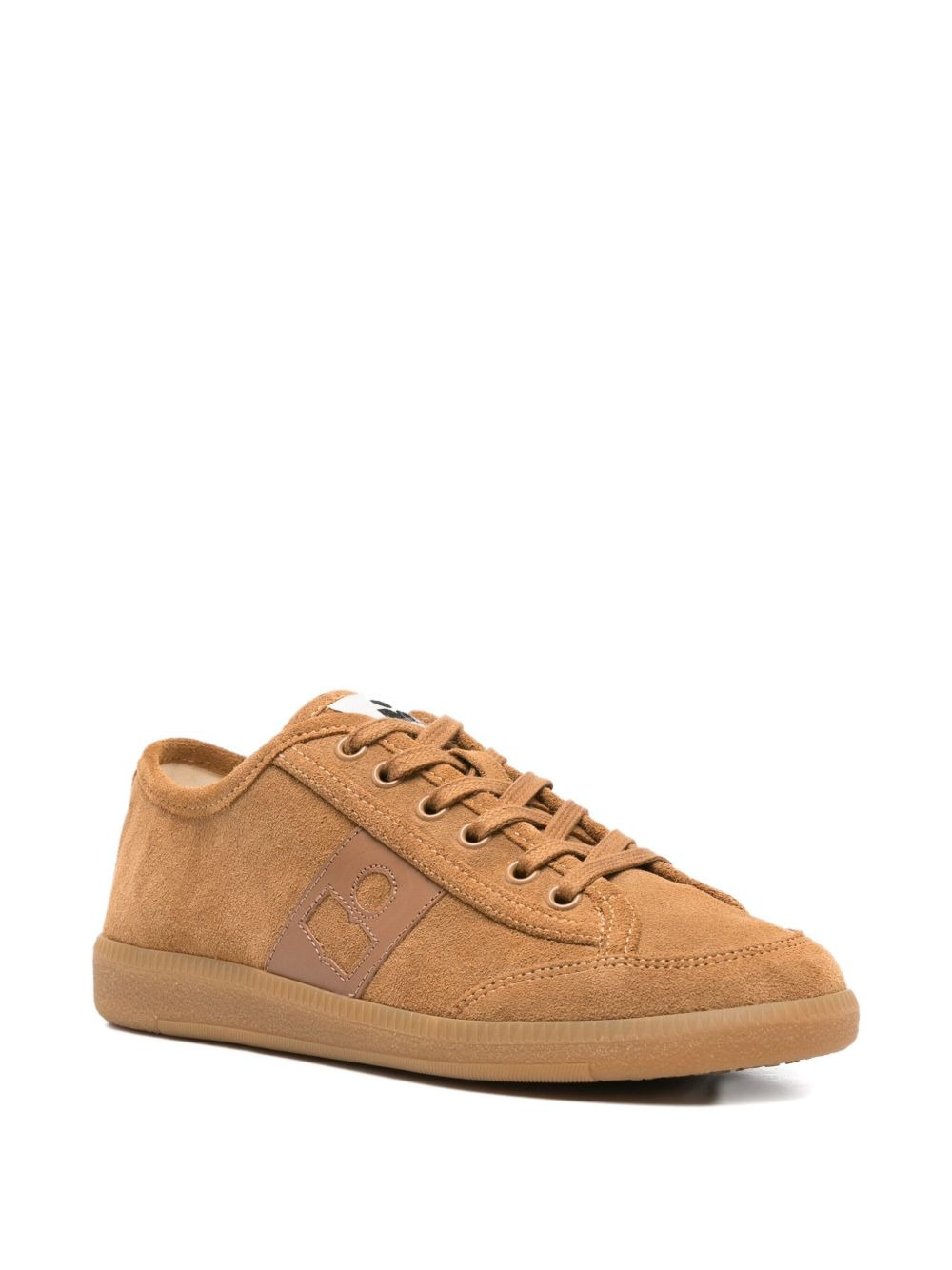 suede lace-up sneakers - 2