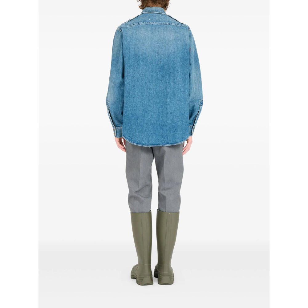 Maison Margiela Blue Shirts Men - 4