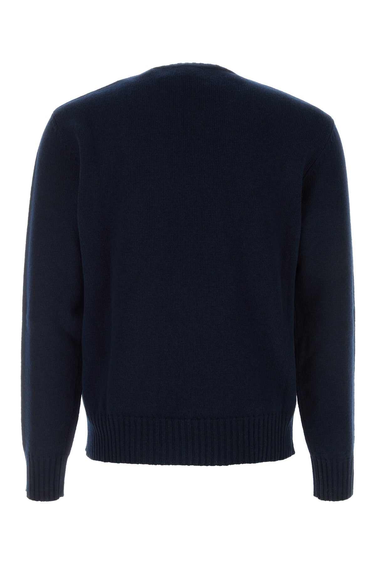 Navy blue wool sweater - 2
