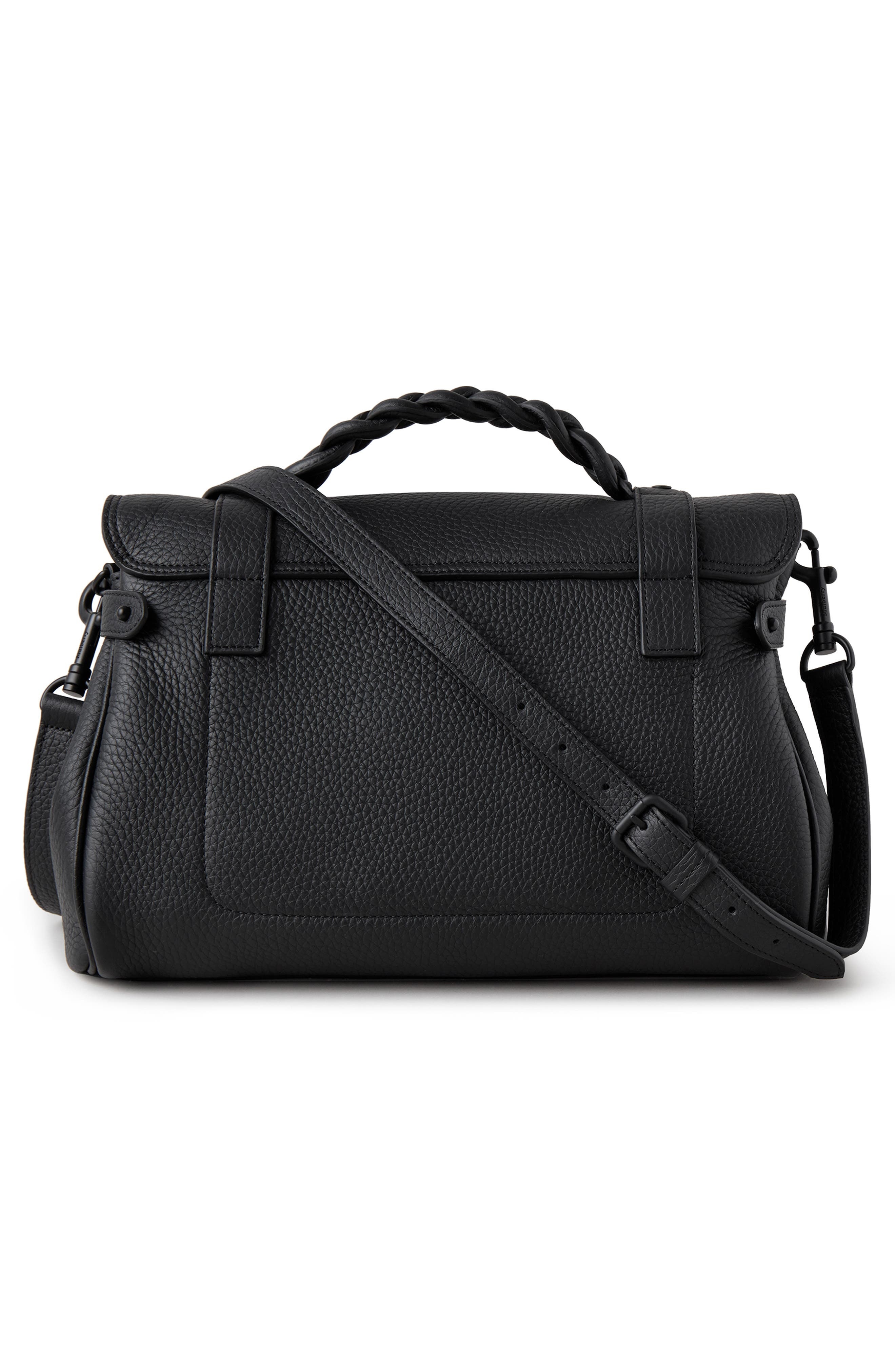 Alexa Heavy Grain Leather Top Handle Bag - 3
