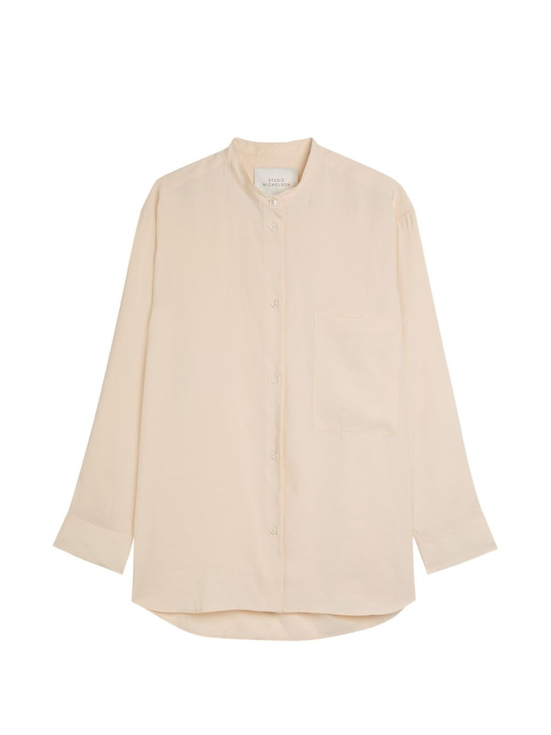 collarless shirt 1