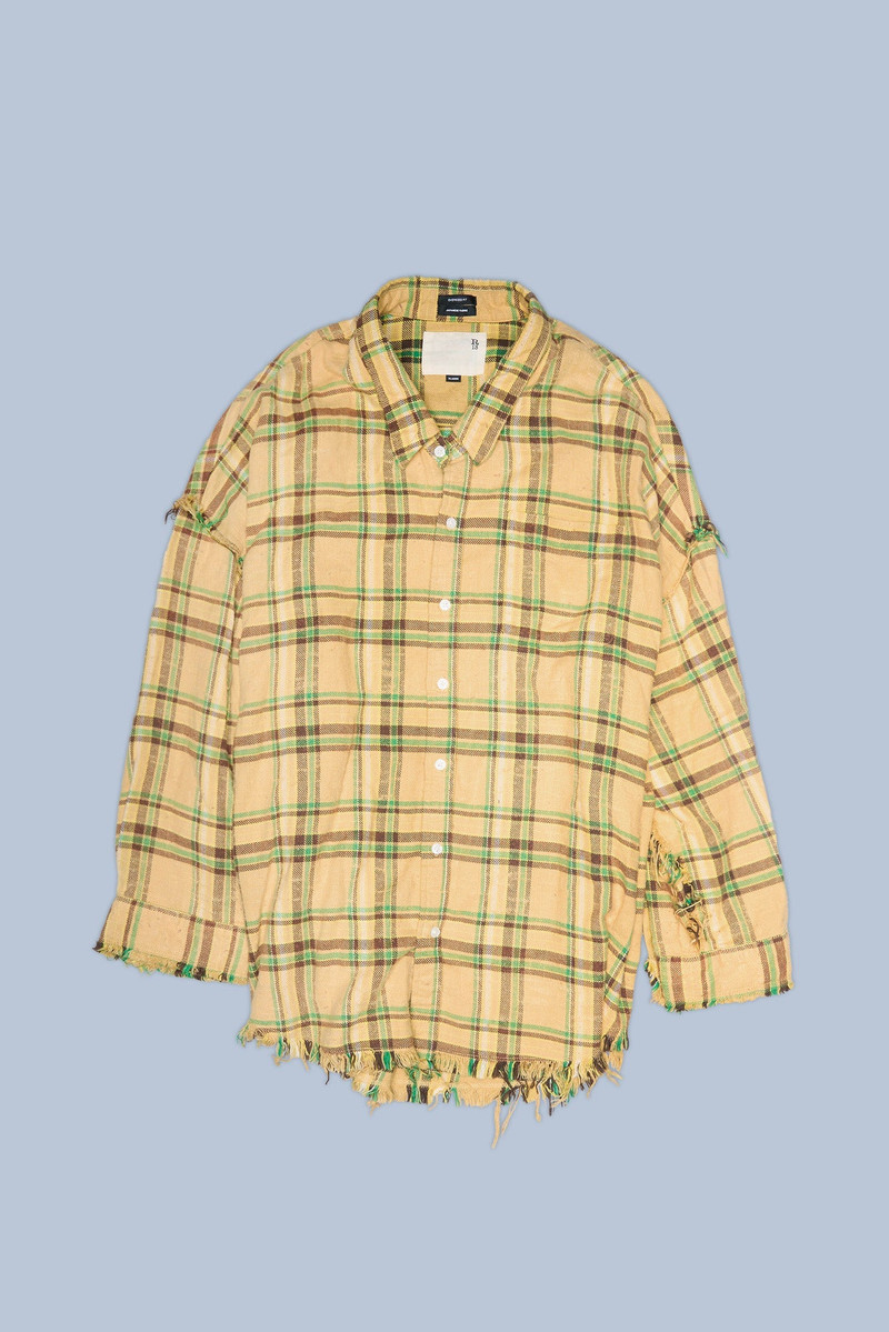 SHREDDED SEAM DROP NECK SHIRT 3
