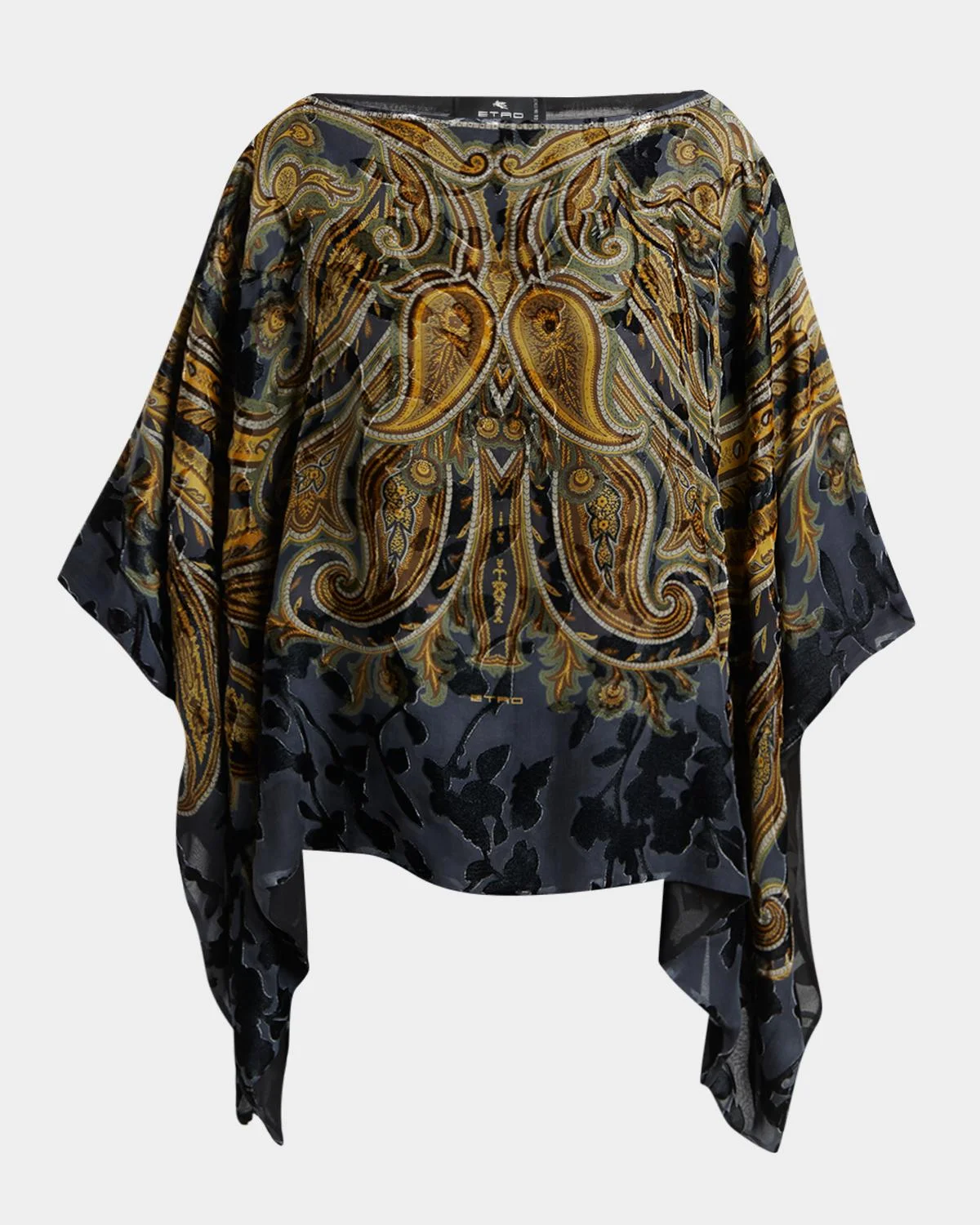 Paisley Poncho Top - 1
