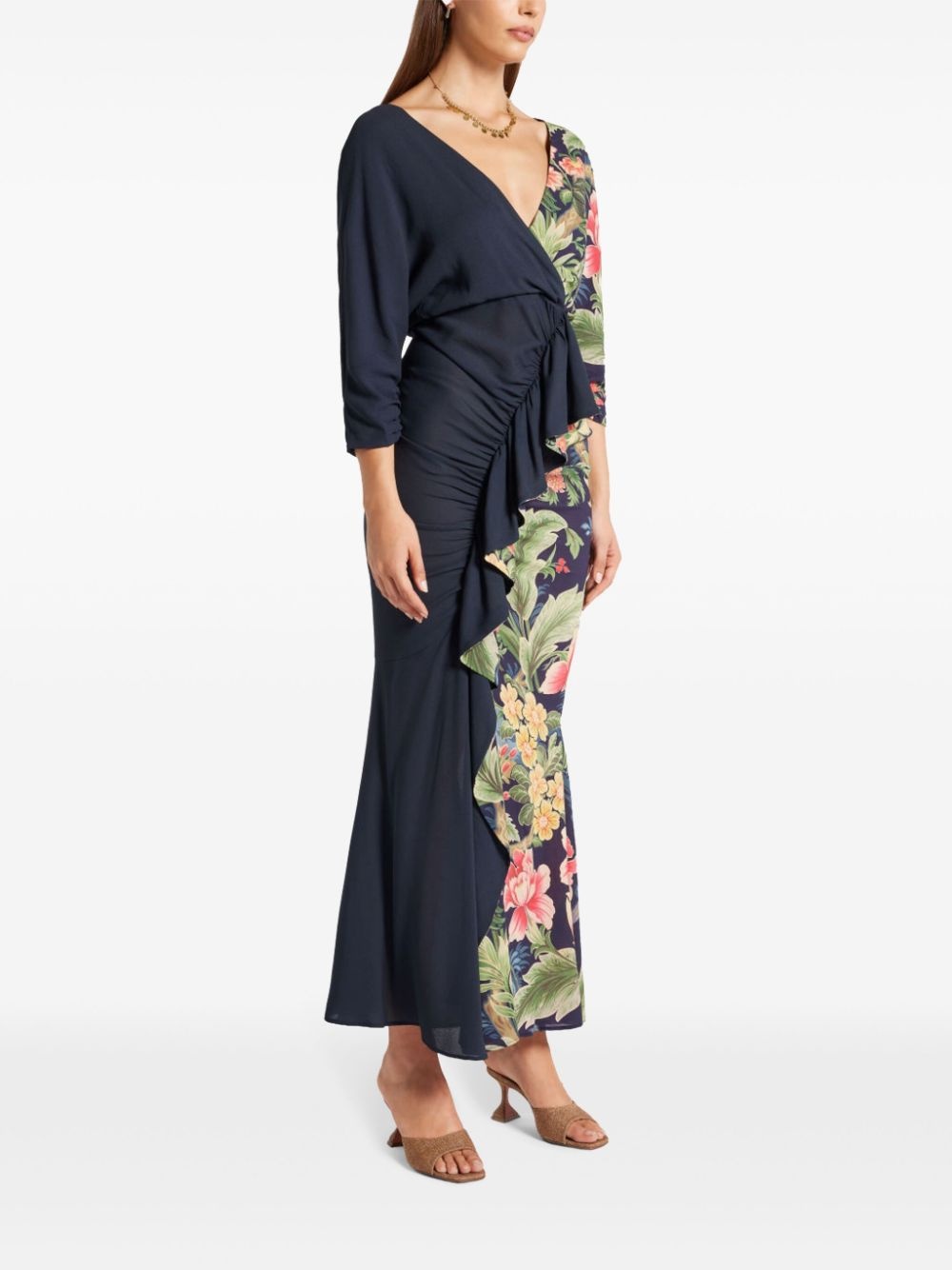 floral-print dress - 3