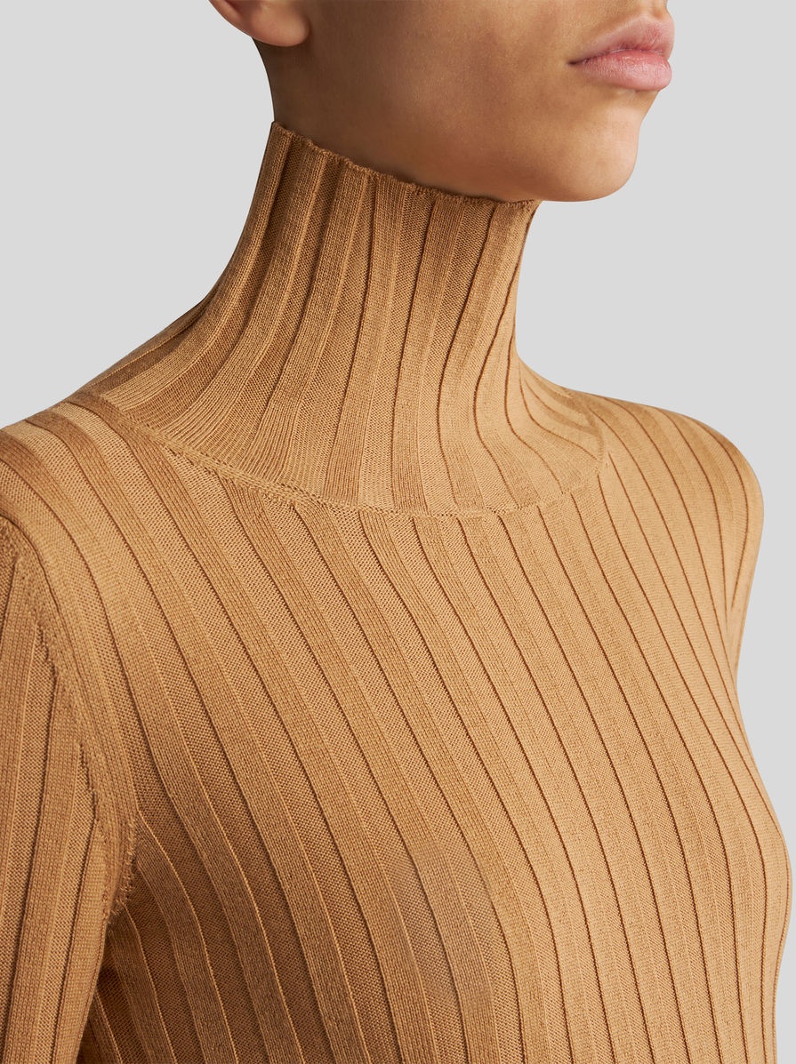 POLO NECK WOOL JUMPER - 3