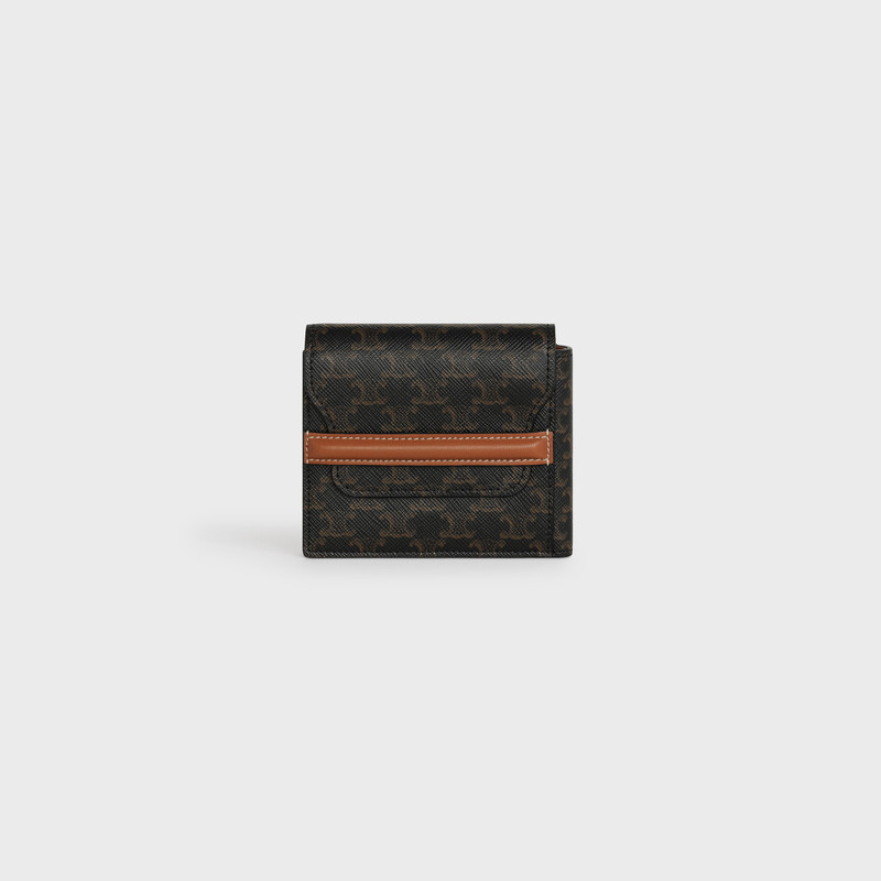 Flap Origami wallet in Triomphe Canvas and Lambskin 1