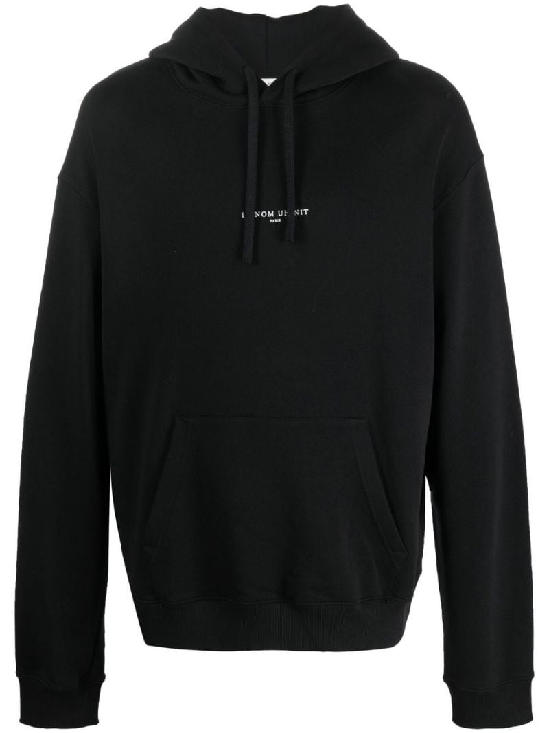 graphic print pullover hoodie - 1