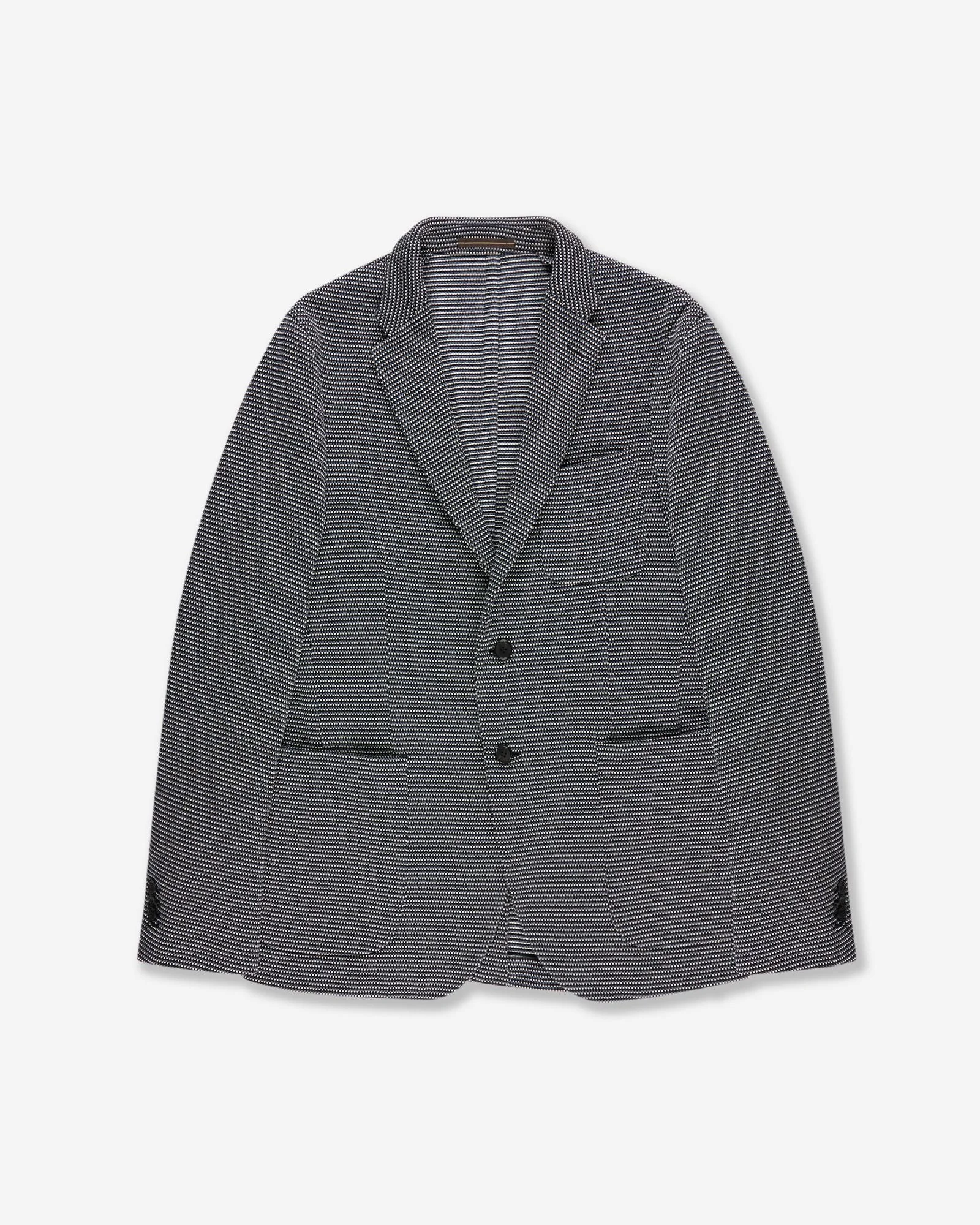 Slim fit micro-patterned jersey jacket - 1
