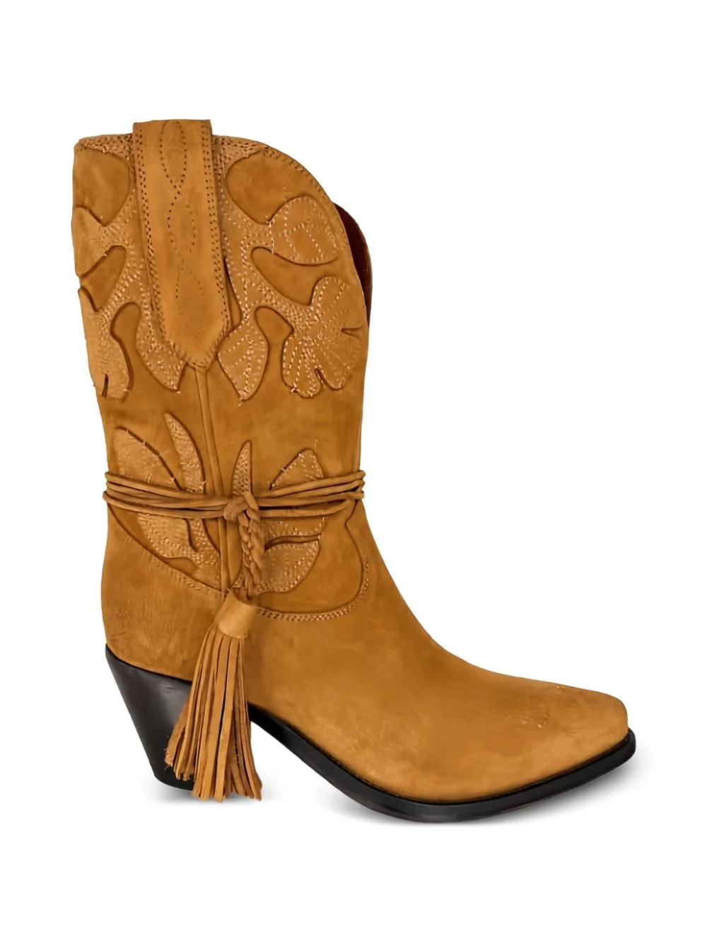Wish Star suede cowboy ankle boots - 1