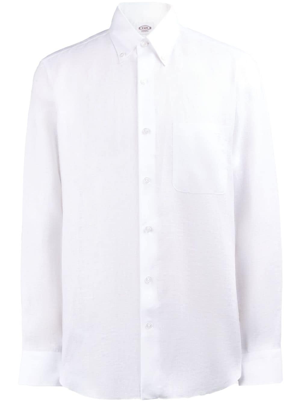long-sleeve linen shirt - 1