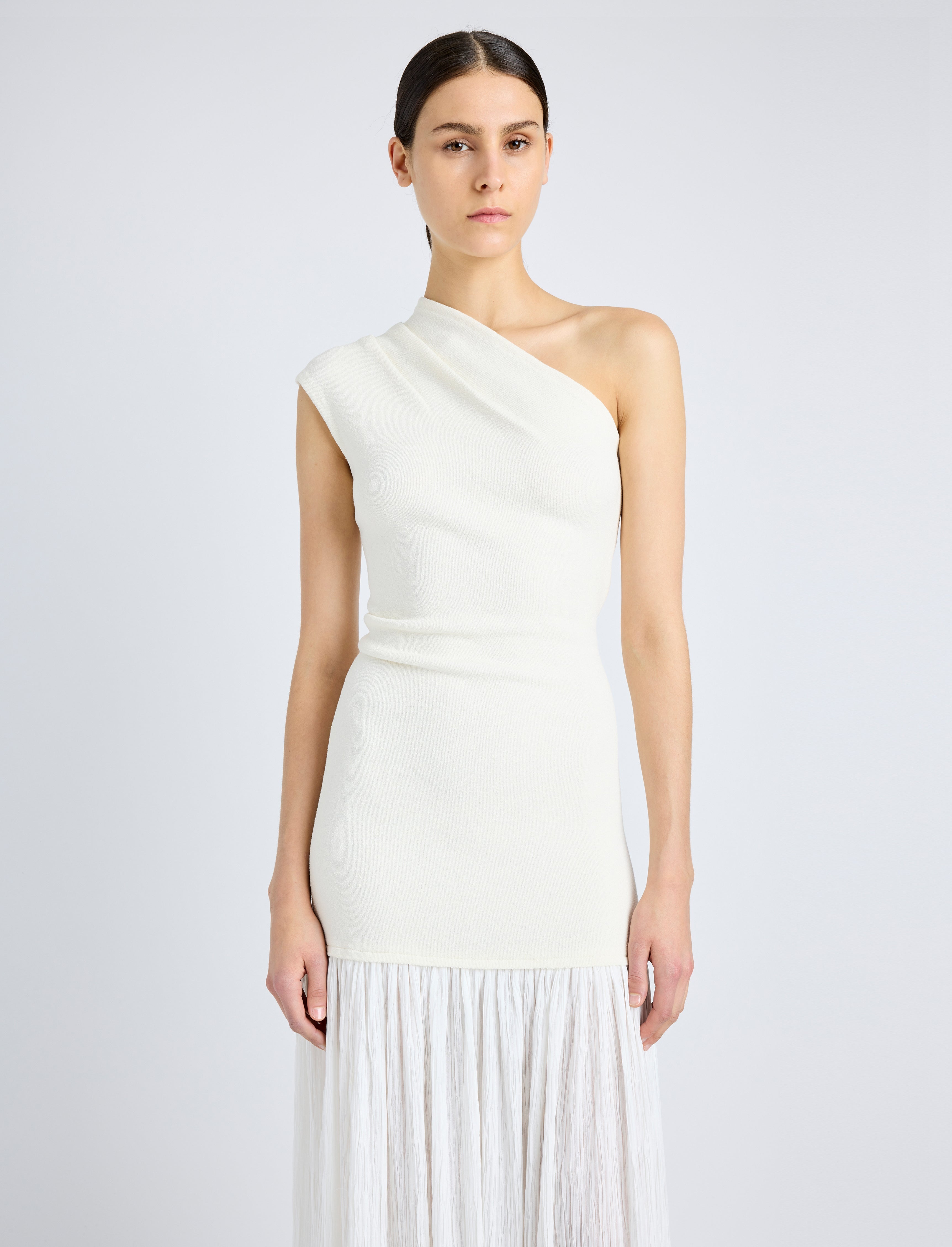 Cora Dress in Pleated Crepe Chiffon - 5