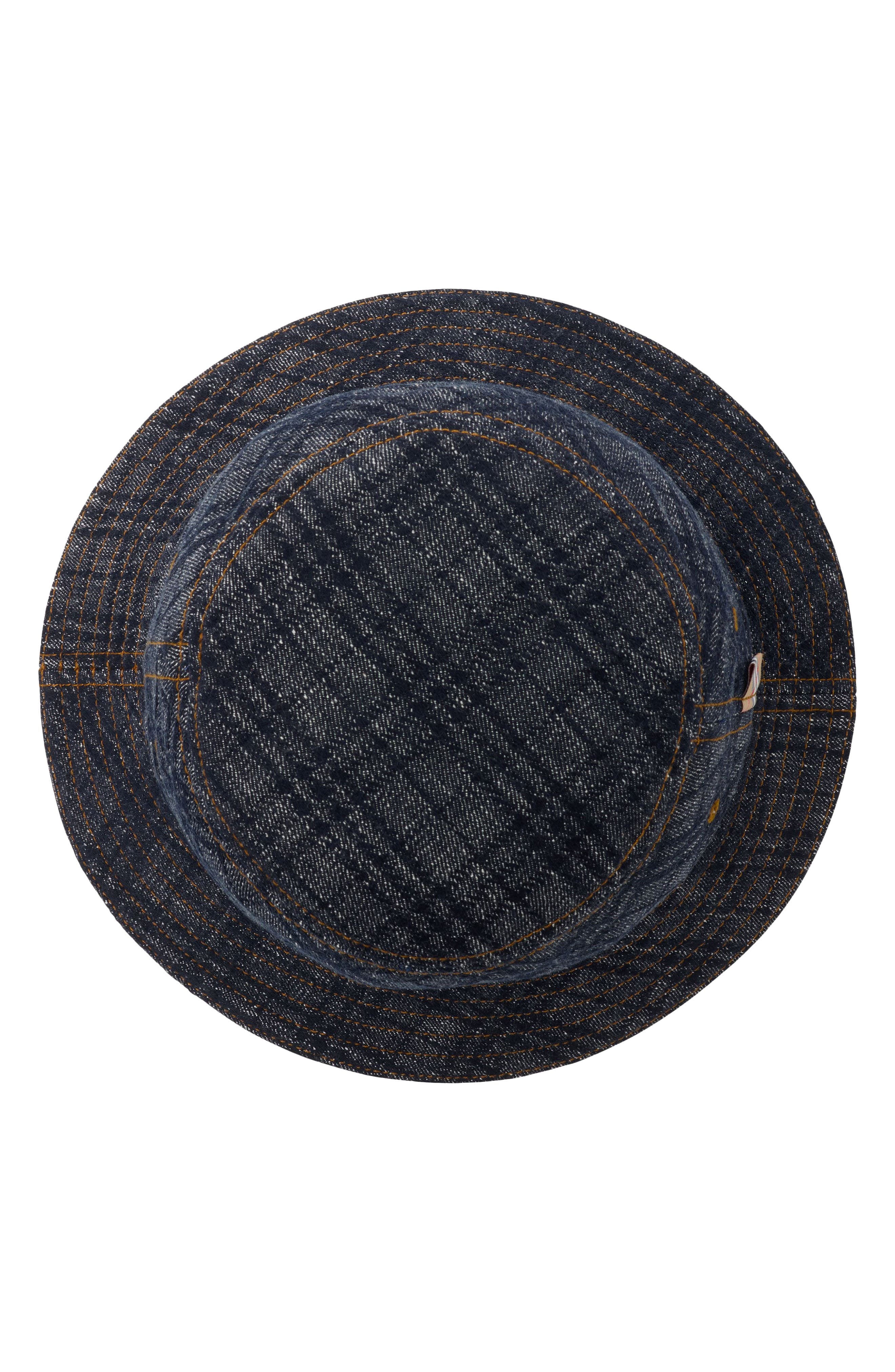 burberry Check Jacquard Denim Bucket Hat in Indigo at Nordstrom - 3