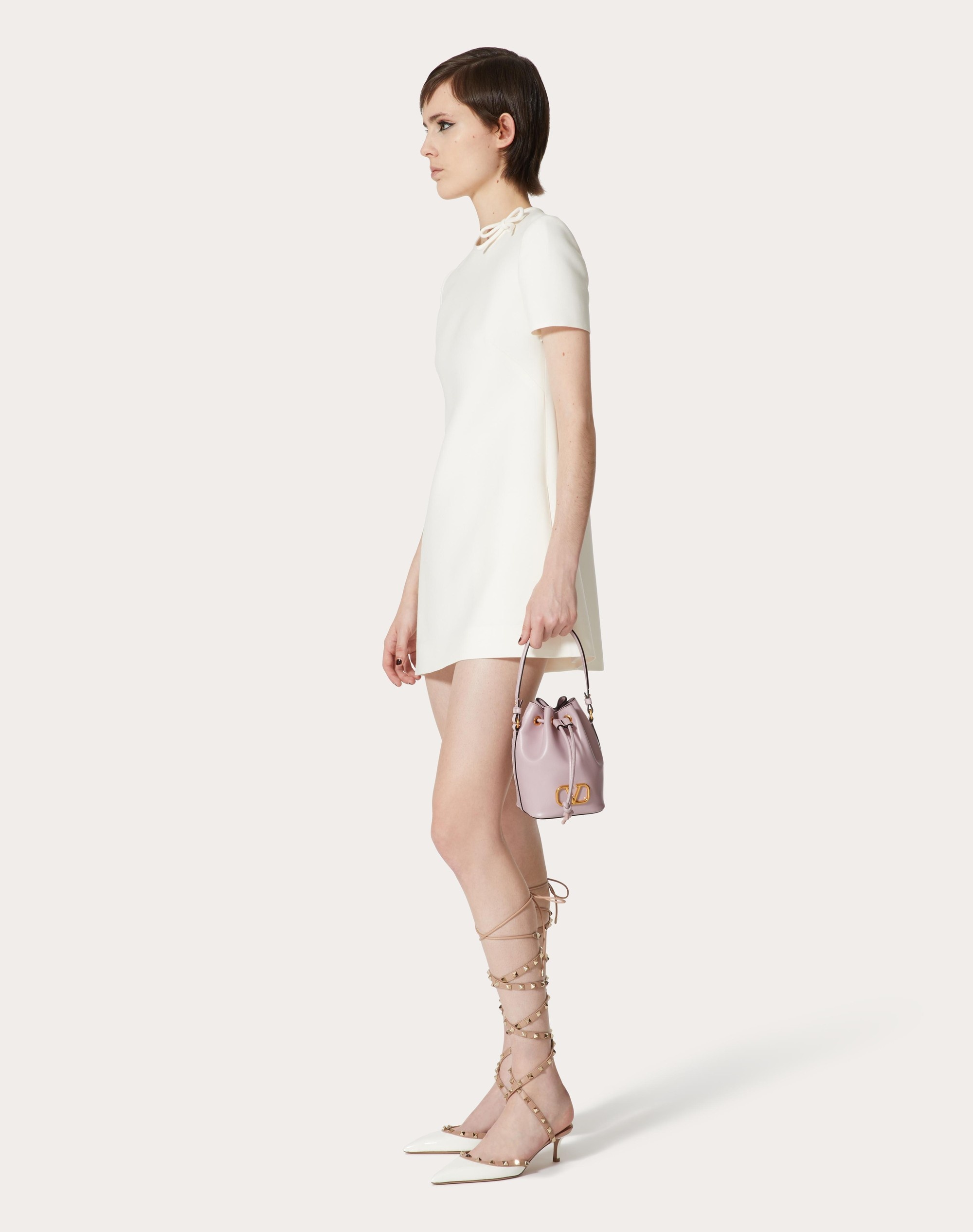 MINI VLOGO SIGNATURE BUCKET BAG IN NAPPA LEATHER - 2