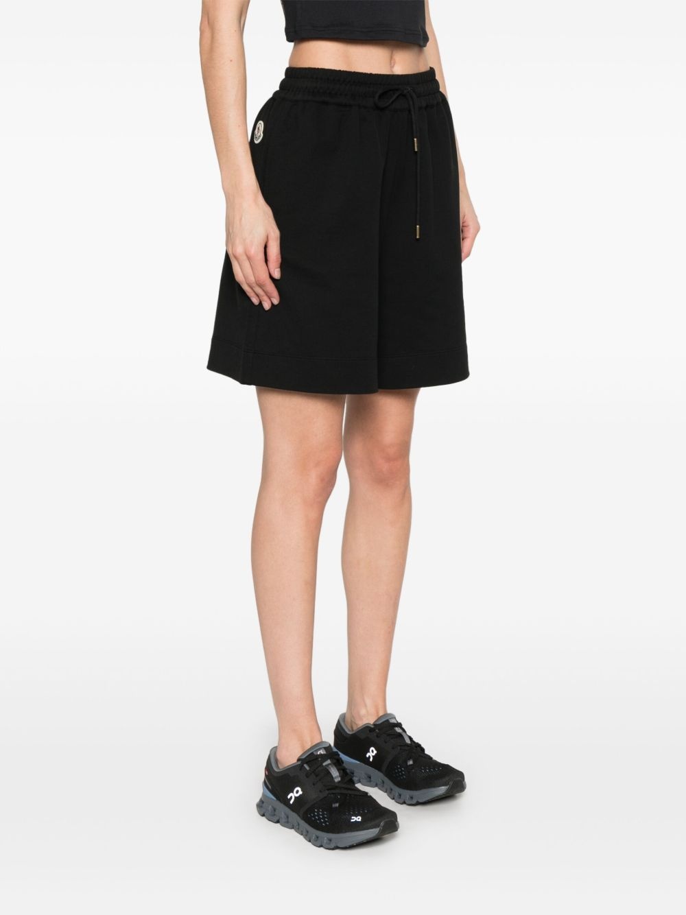 cotton track shorts - 3