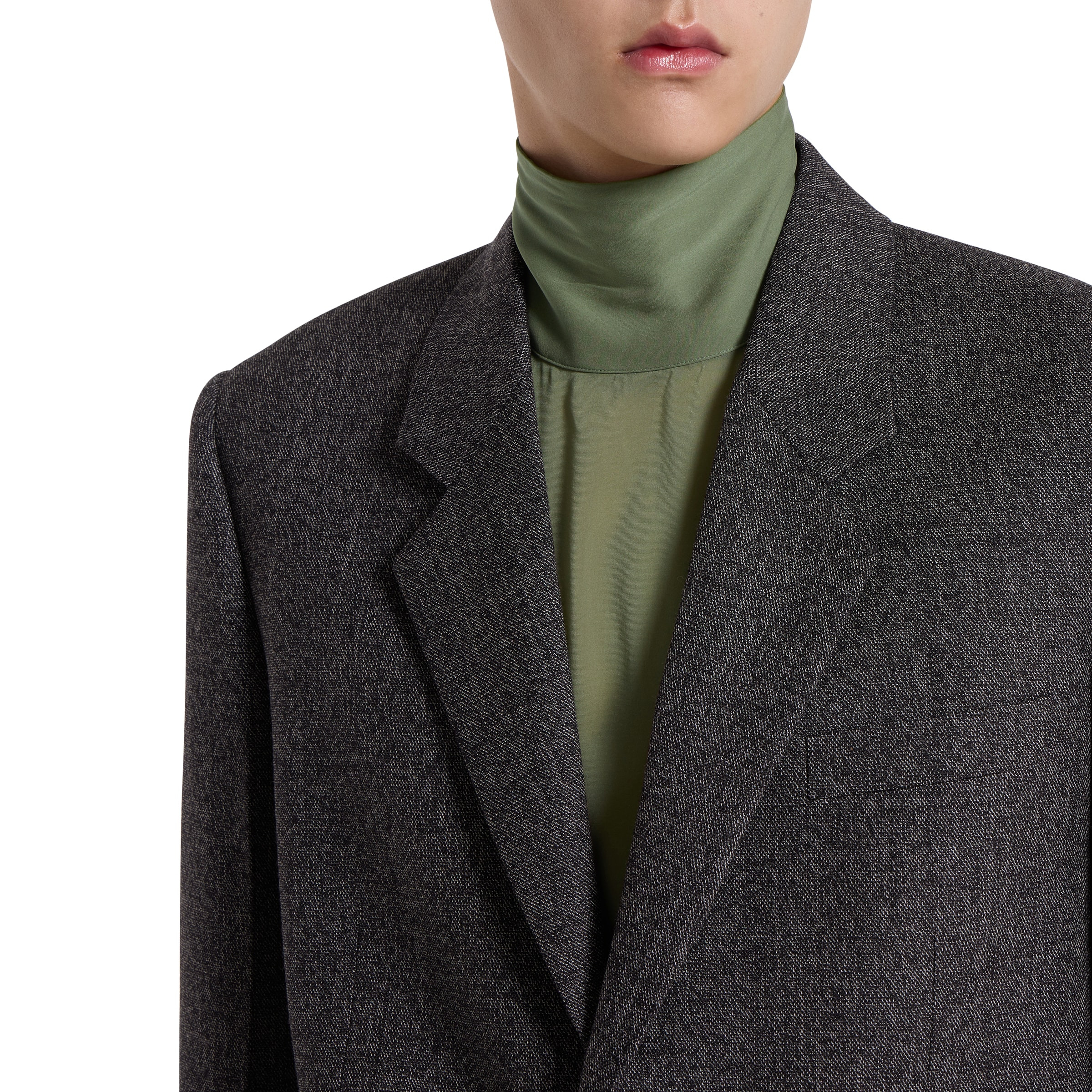 Herringbone wool mouliné jacket - 5