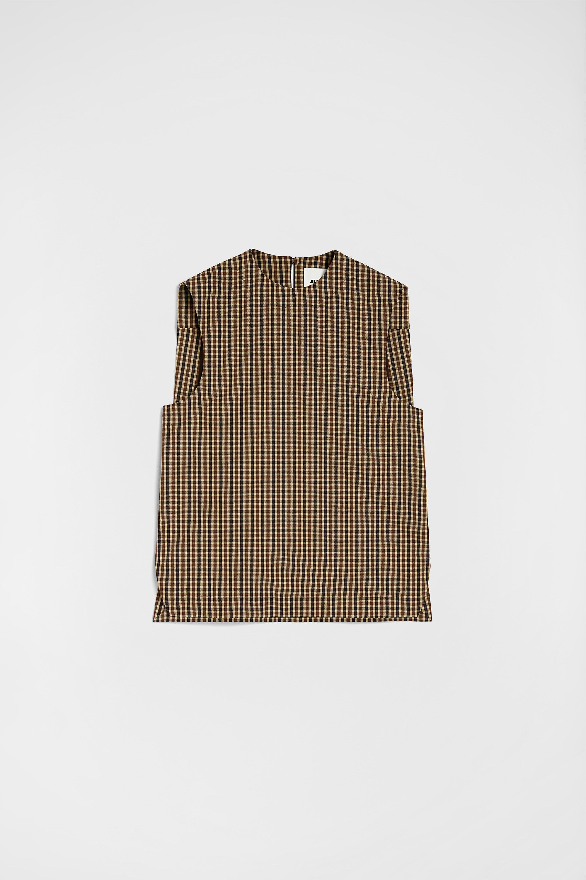 Wool Canvas Crew-Neck Vest - 1