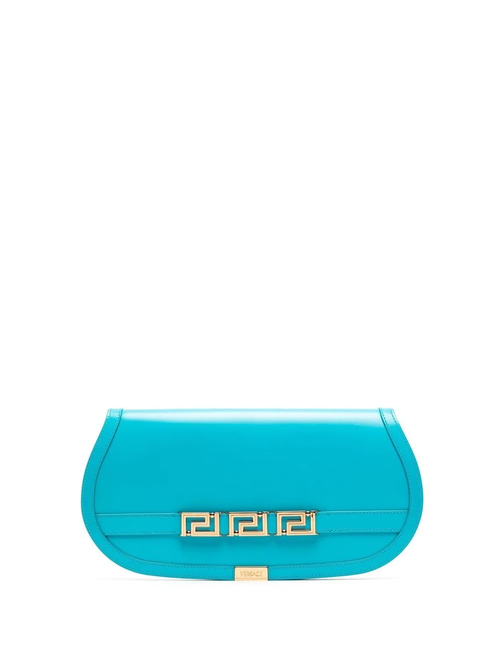 oversized logo clutch bag - 1