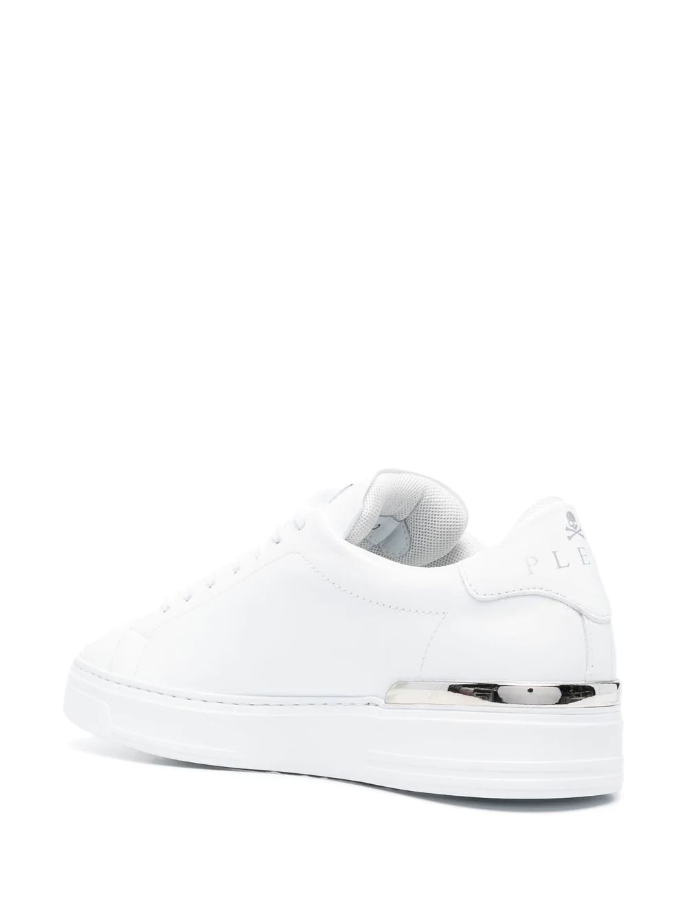 Hexagon low-top leather sneakers - 3