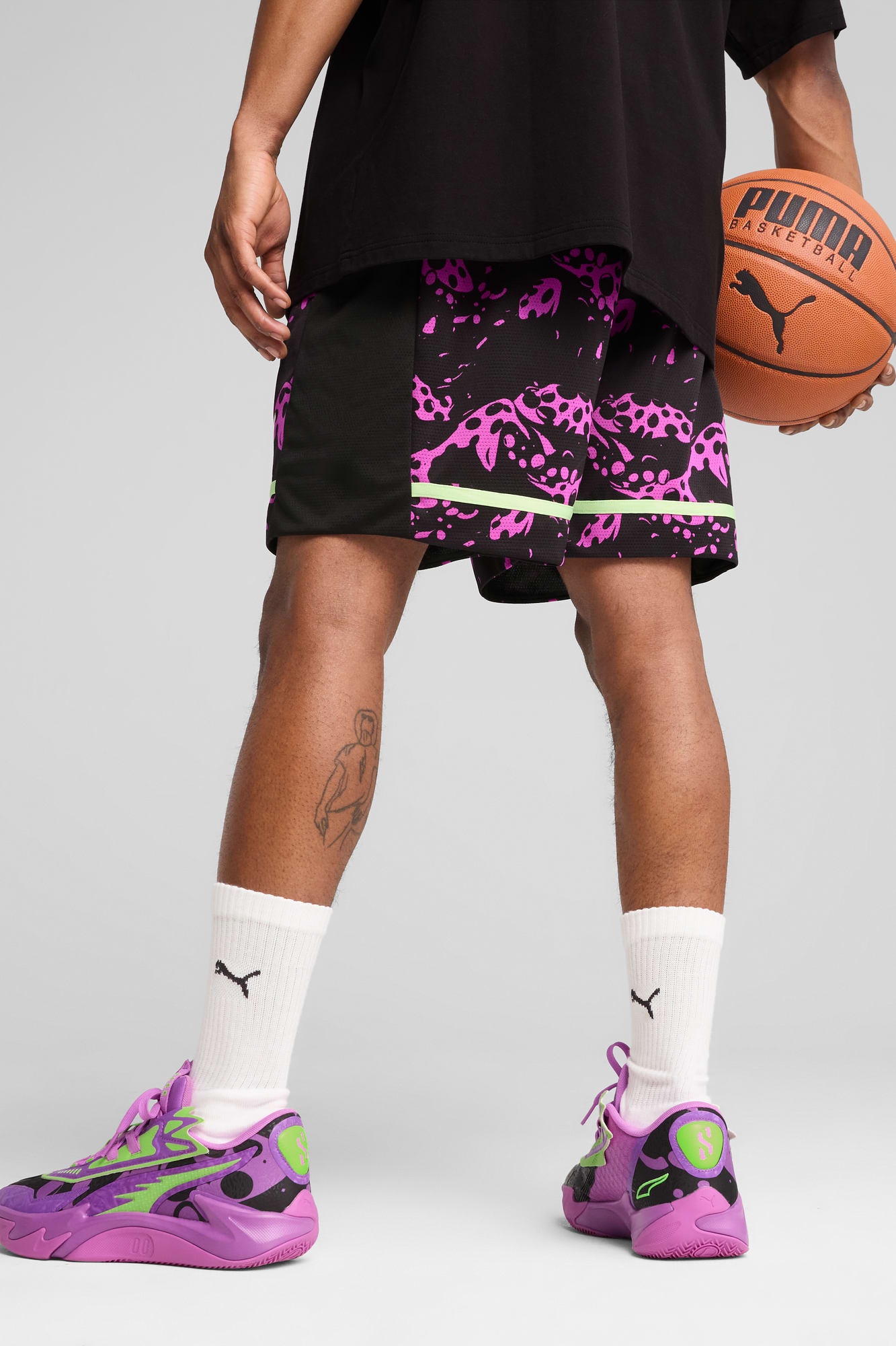 Scoot Purple Lab Men's Basketball Shorts - 6