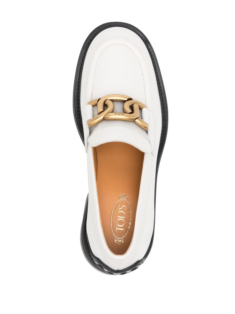 65mm logo-plaque leather loafers 4