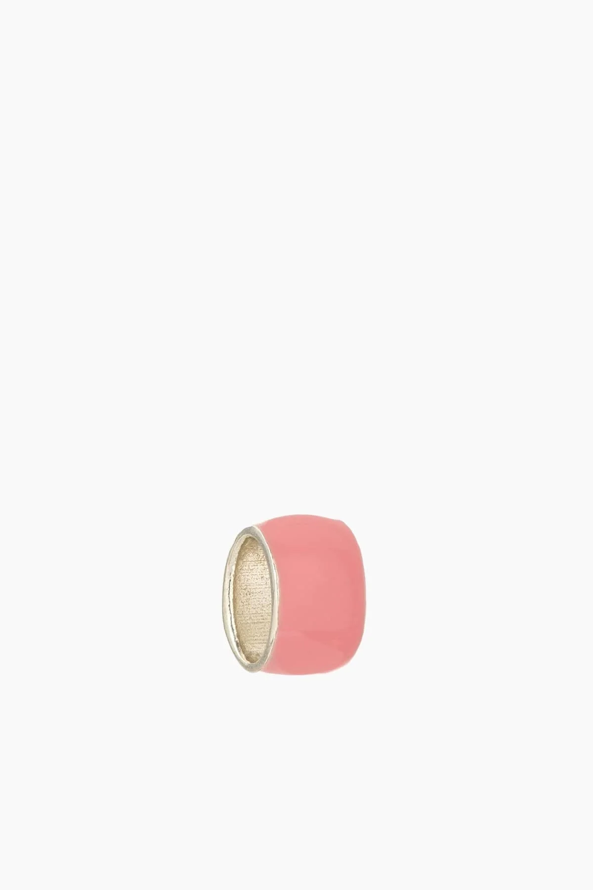 Wide Rose Enamel Bead - 1
