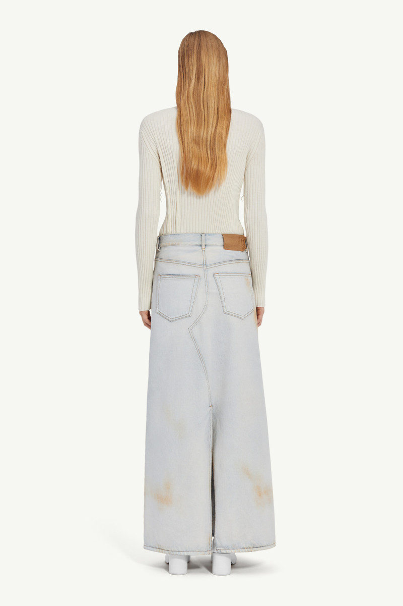 Denim maxi 스커트 4