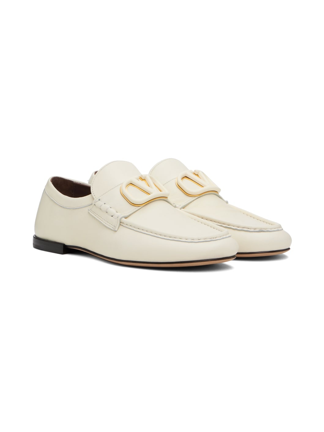 White VLogo Signature Loafers - 4