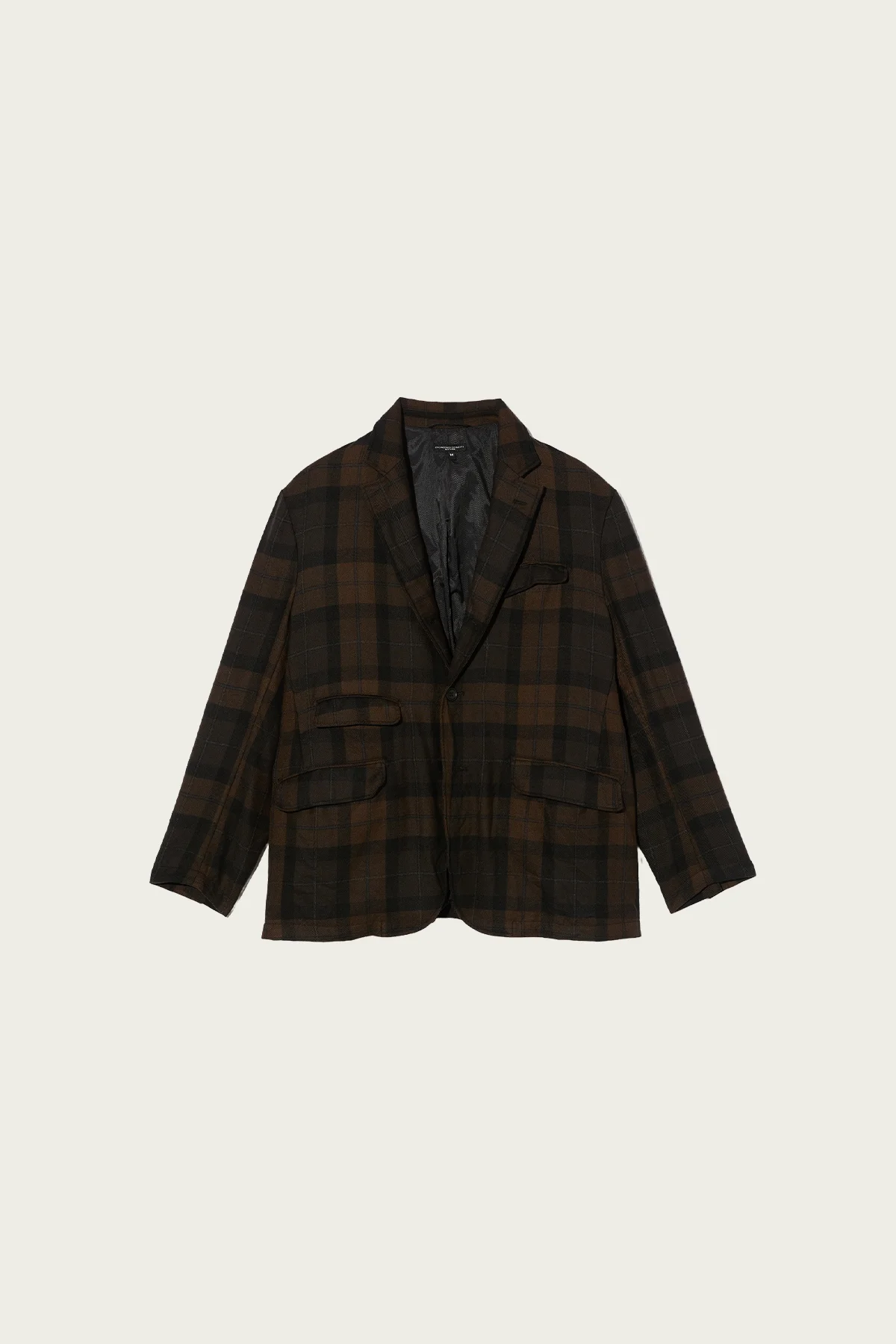 Andover Jacket - Brown/Black Worsted Wool Plaid - 1
