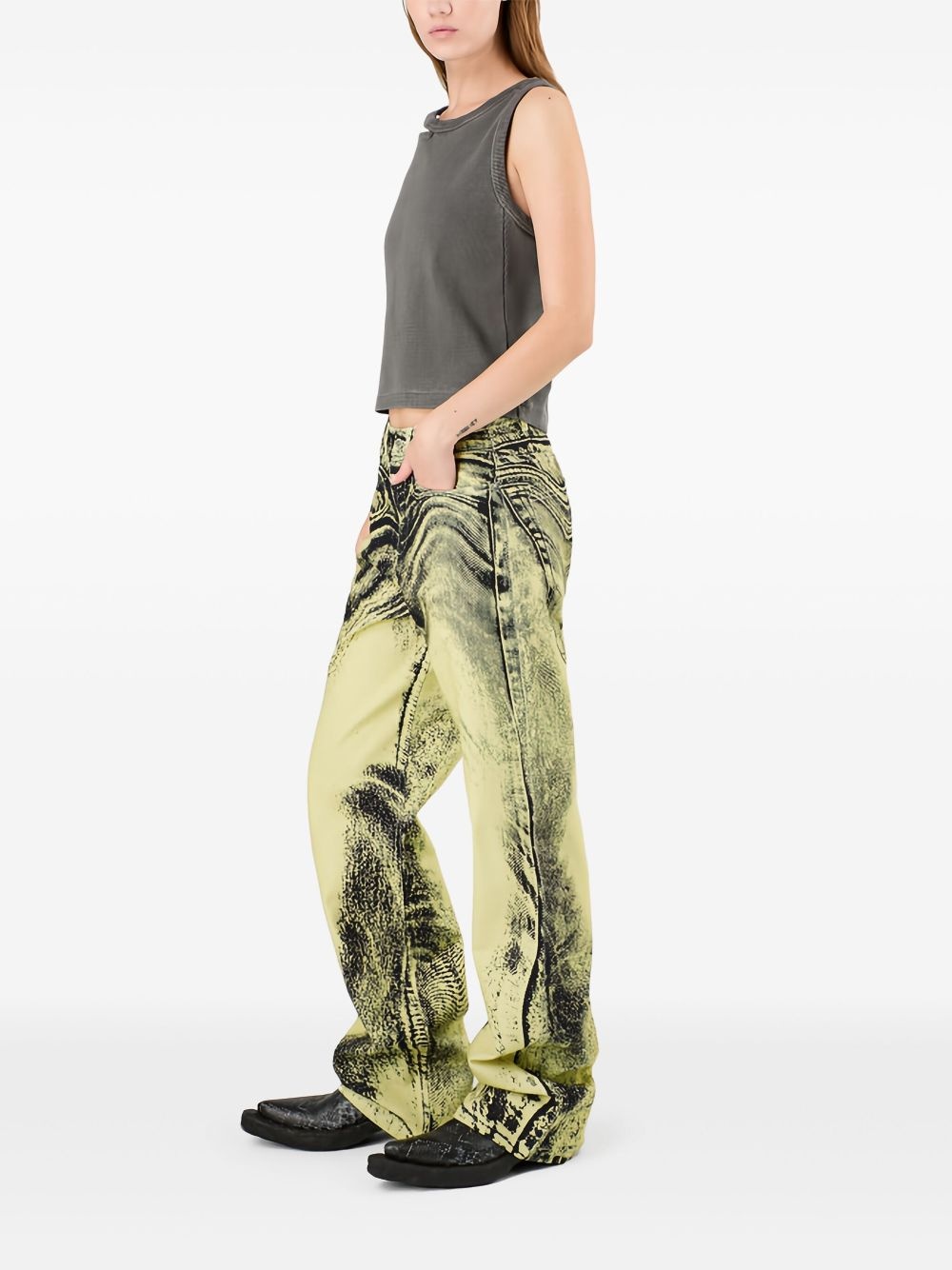 wide-leg jeans - 6