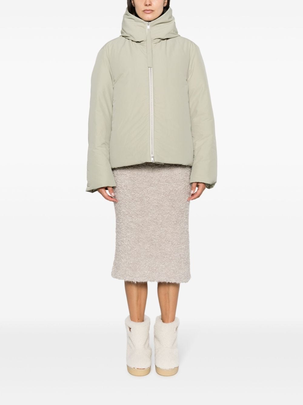 padded down hooded jacket - 3