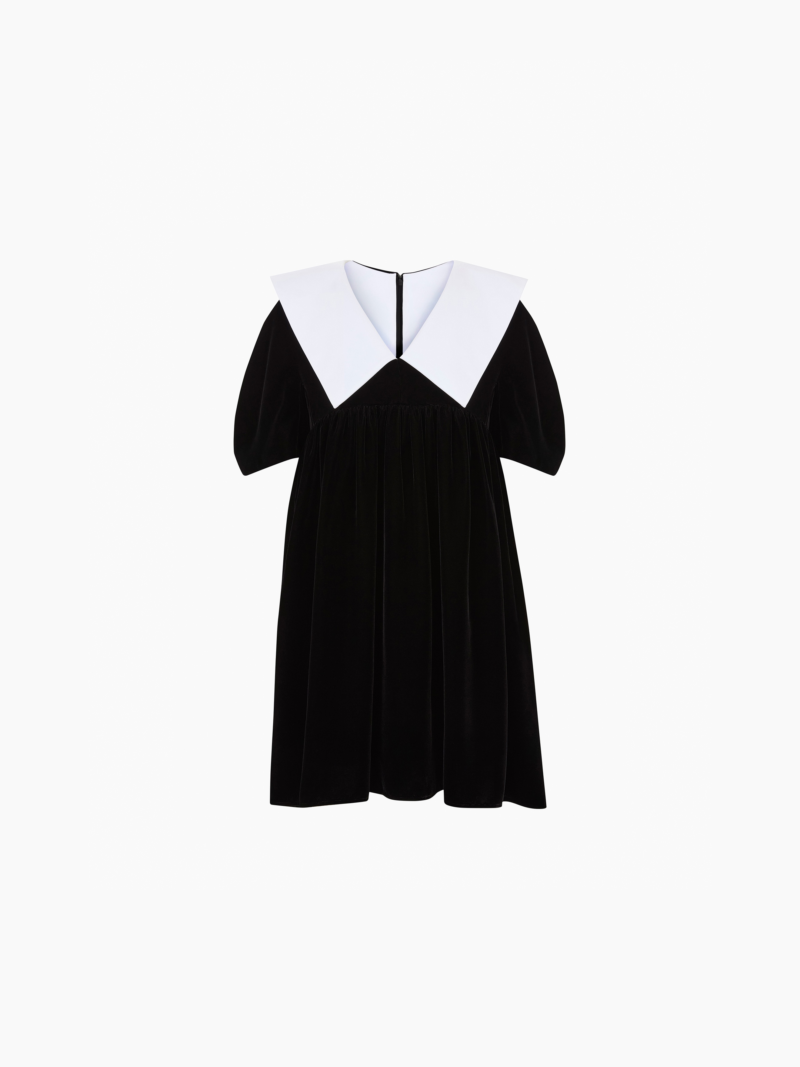 VELVET BABYDOLL DRESS - 5