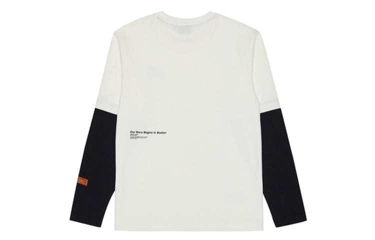 New Balance Colorblock Casual Long Sleeves Pullover Couple Style White NDA34013-IV - 2