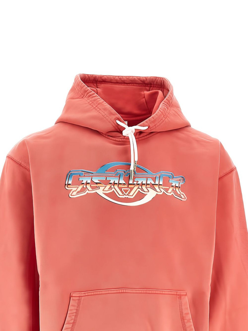CASABLANCA logo-print hoodie outlook