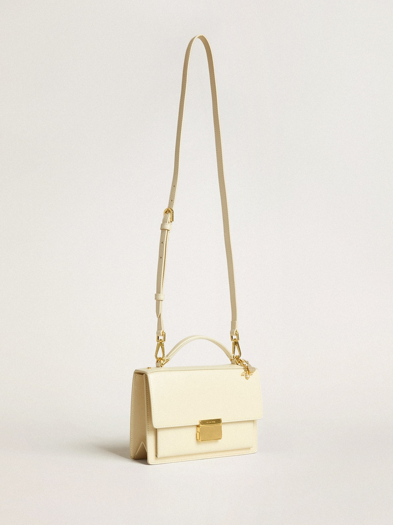 Golden Goose Venezia Bag in butter-colored boarded leather with double charm outlook