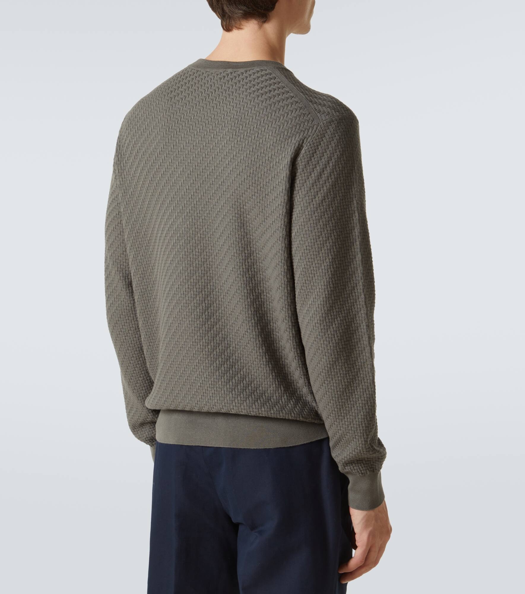 Cotton, silk, and cashmere sweater - 4