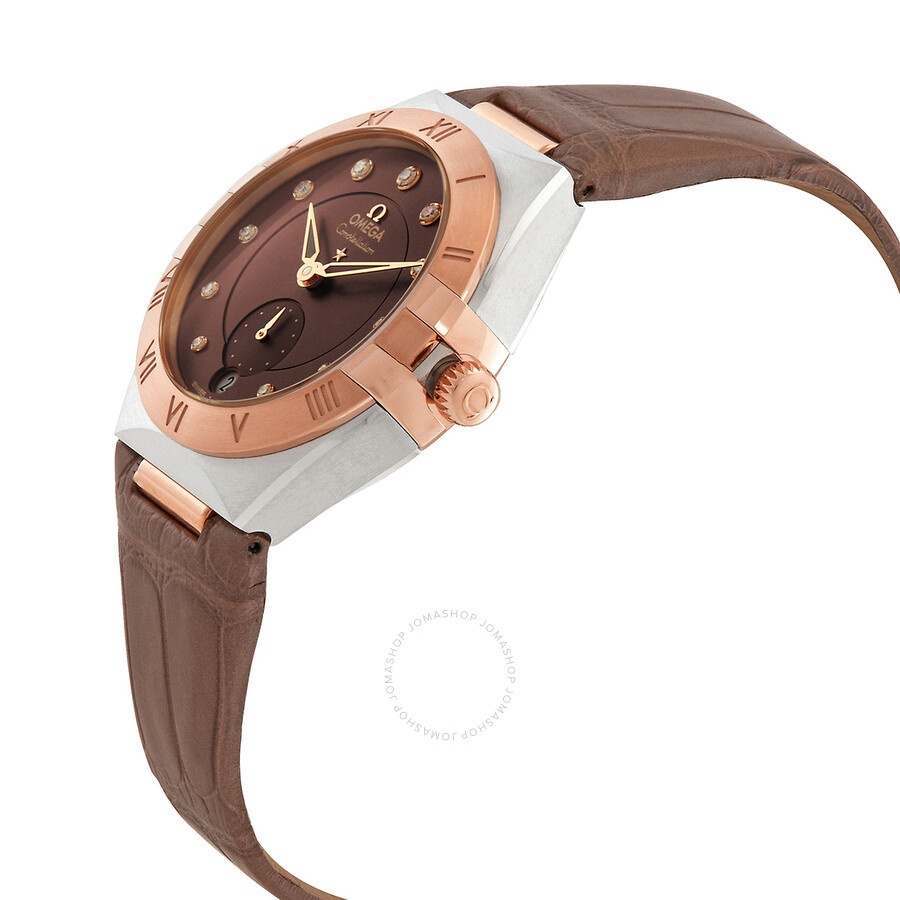 Omega Constellation Automatic Chronometer Diamond Brown Dial Ladies Watch 131.23.34.20.63.001 - 2