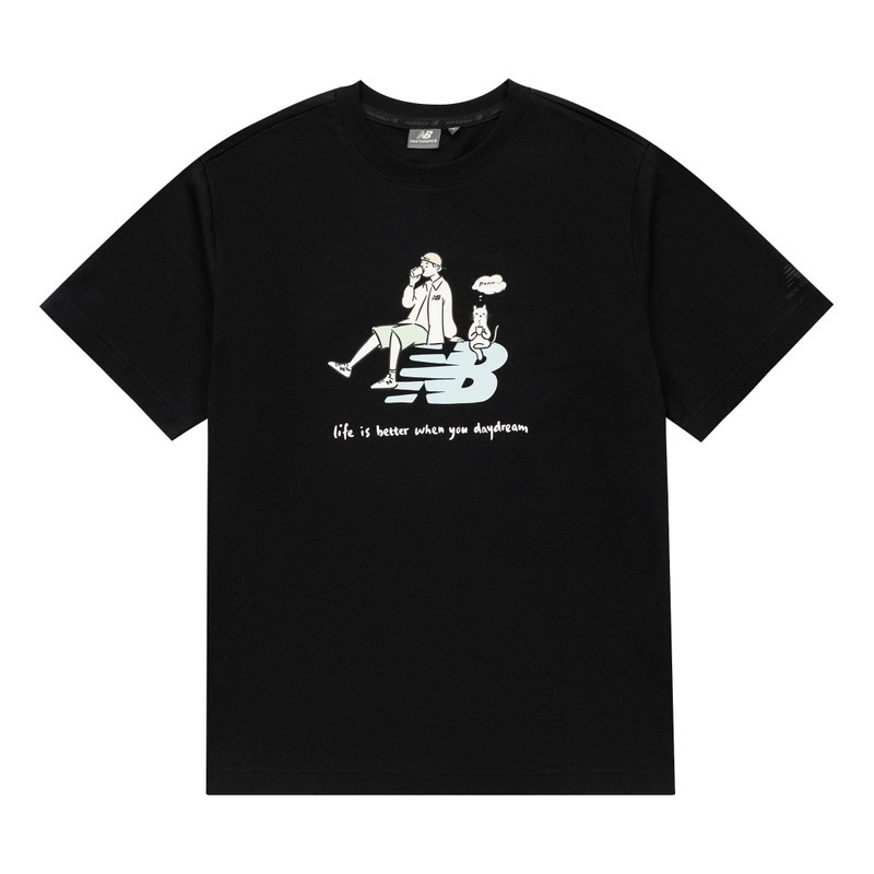 New Balance x PK Graphic Tee 'Black White' 5ED26011-BK - 1