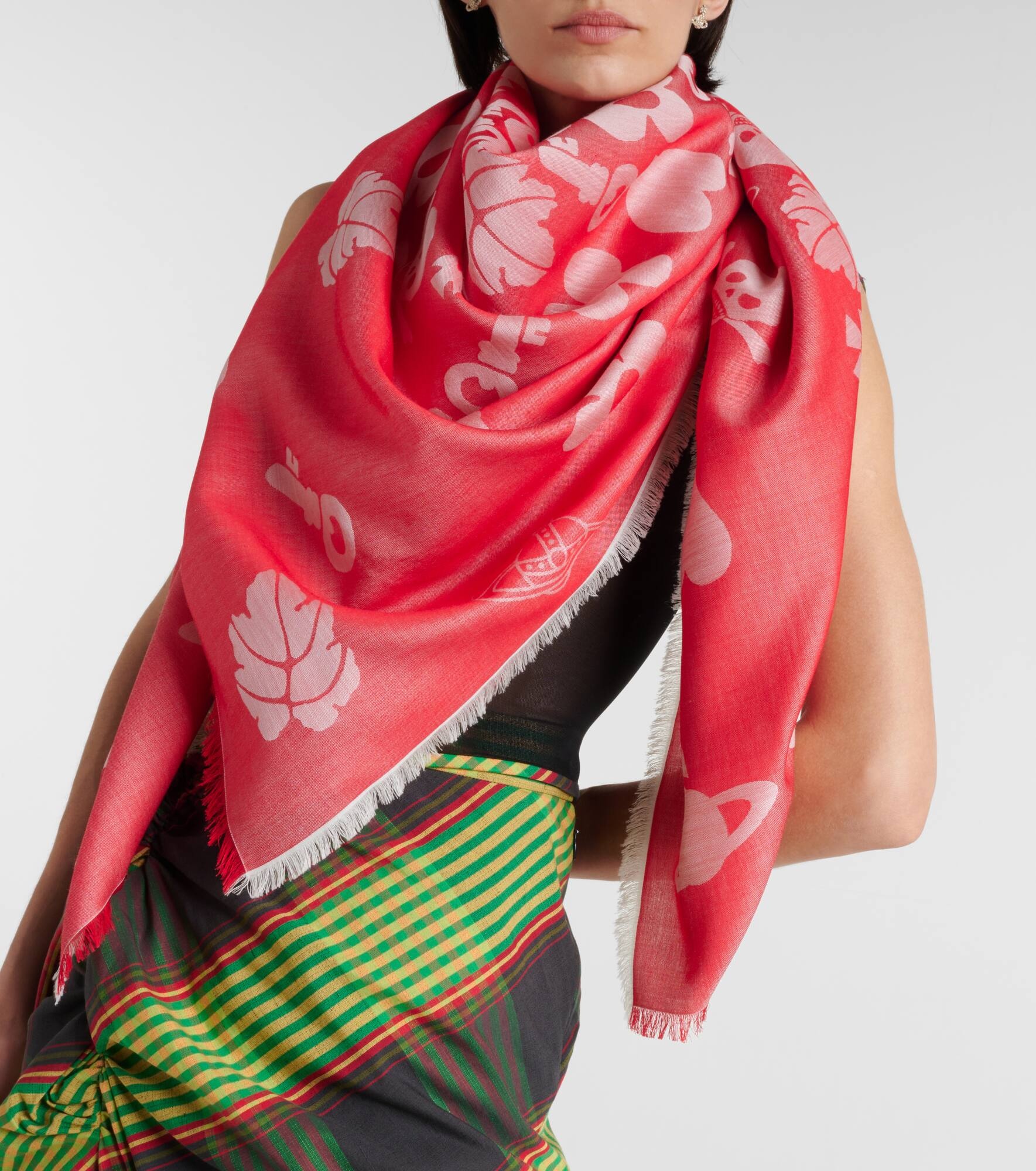 VW Icons cotton, wool, and silk scarf - 2