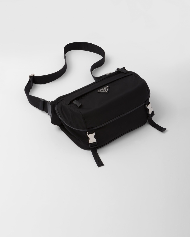 Re-Nylon and Saffiano leather shoulder bag - 1