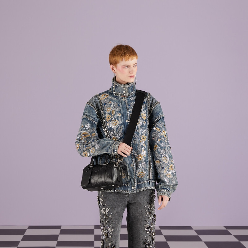 GG embossed mini duffle bag 3