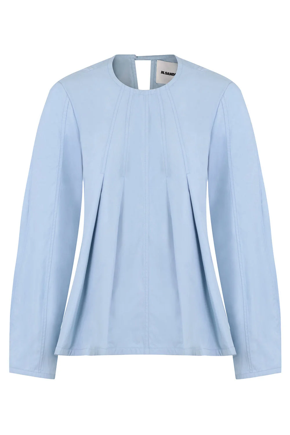 FLARED SCULPTURAL BLOUSE | COBALT - 1