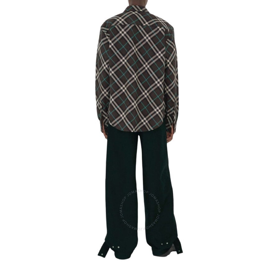 Burberry Check Pattern Button-Up Shirt - 5