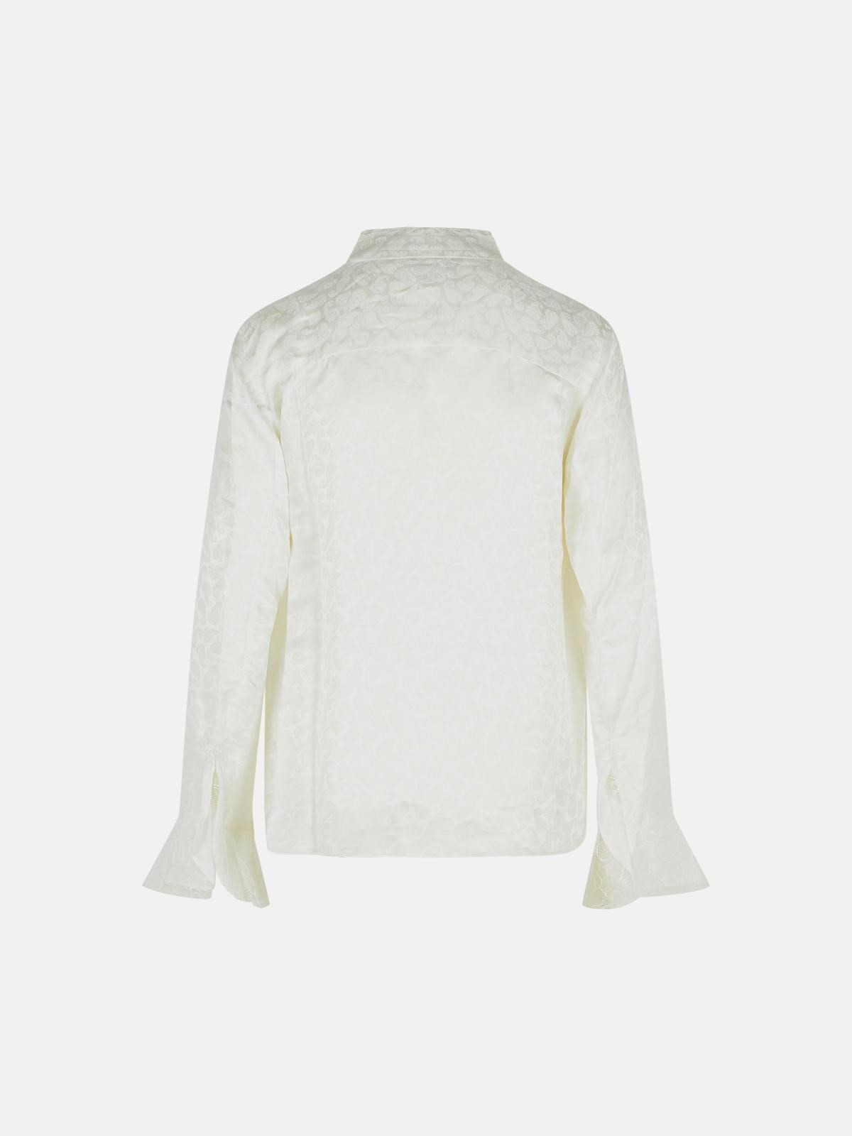 'RAPHAELLA BLOUSE IN SILK AND WHITE VISCOSE - 3