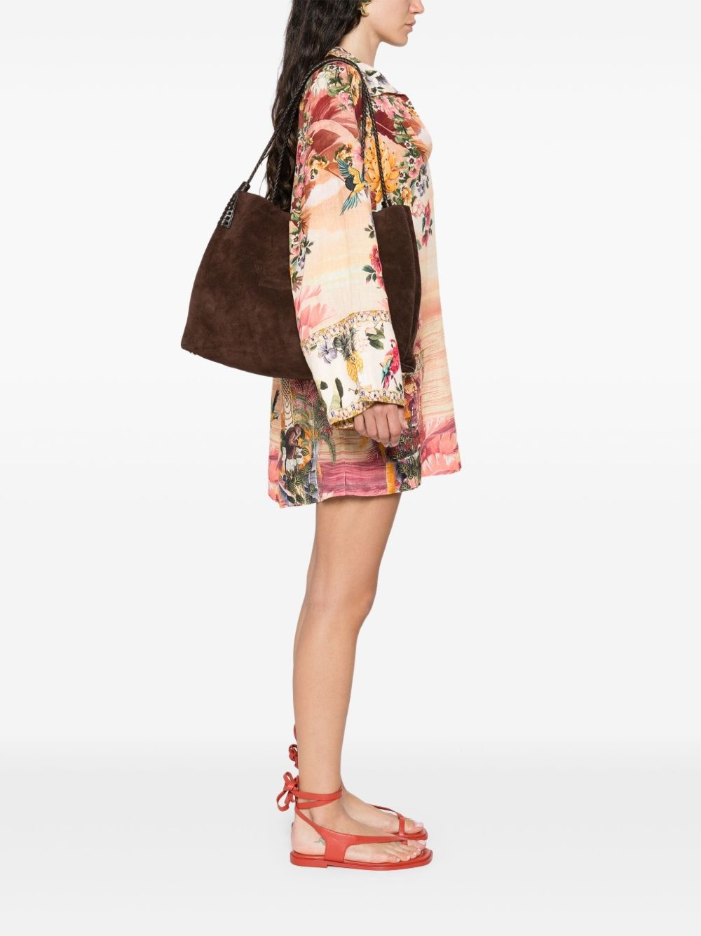 suede shoulder bag - 2