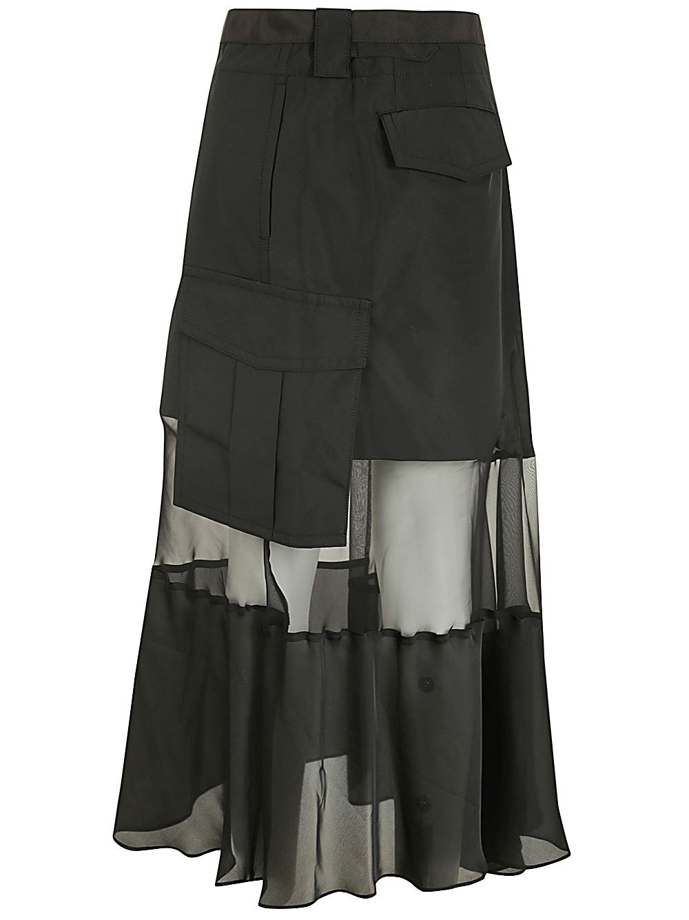 Sacai Women Fabric Combo Skirt - 7