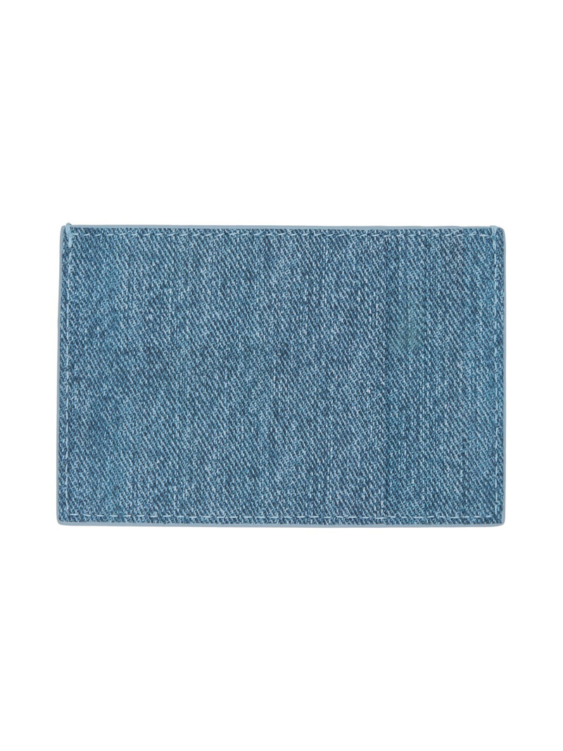 Bottega Veneta Blue Cassette Credit Card Holder outlook